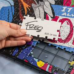 Signed and individually numbered Guardian puzzle piece by Freo from Pinnacle Puzzle Series 2