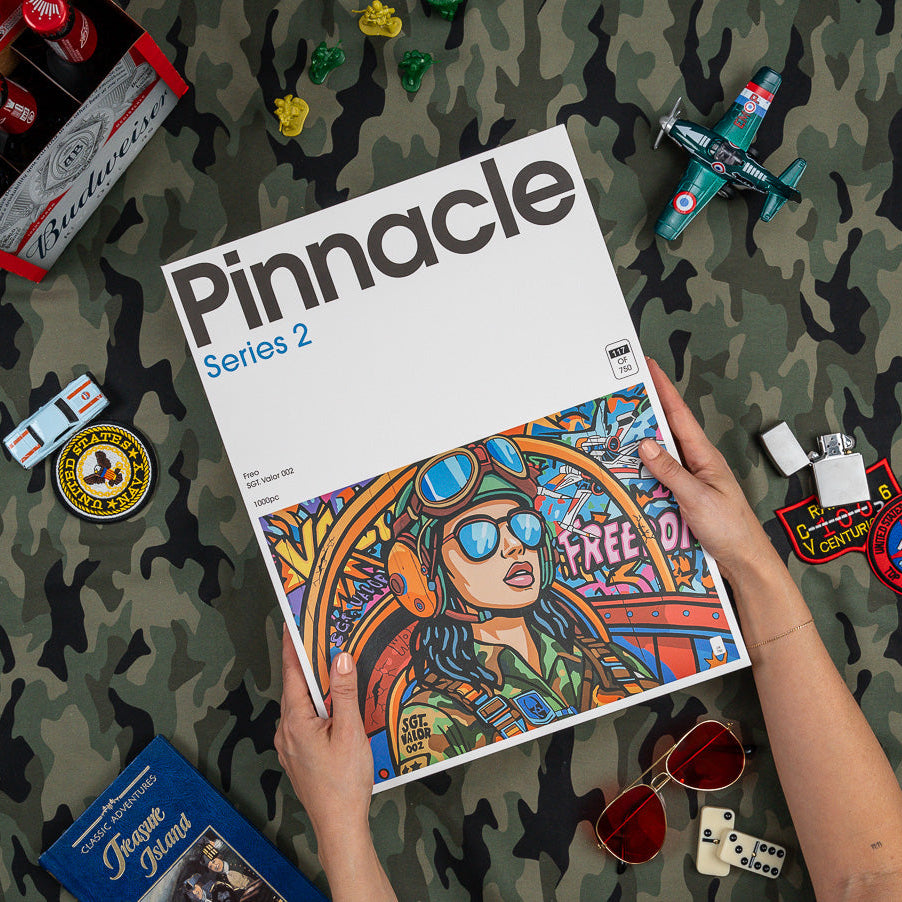 Pinnacle Puzzle Series 2 SGT. Valor 002 limited-edition 1000-piece puzzle box featuring artwork by Freo